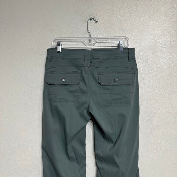 PrAna Sage Green Halle Convertible Roll Up Hiking Pants Sz 8 - Picture 7 of 12